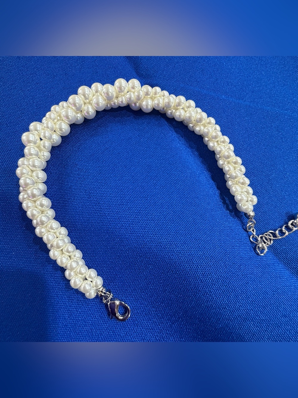 Park Lane Cream Pearl-Like Cluster Bracelet